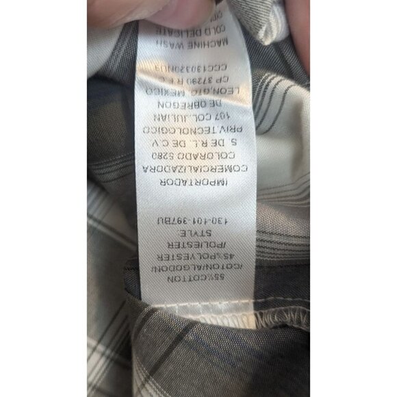 Roper Boys' Multi Plaid Long Sleeve Woven Western Shirt Grey Large 12-14 - Picture 6 of 6